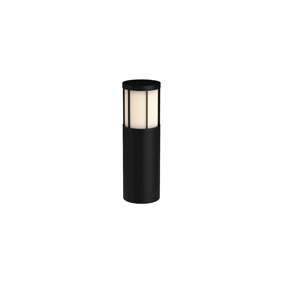 Kuzco Alden 20" LED Exterior Bollard, Black/Frosted PC - EB49020-BK-UNV