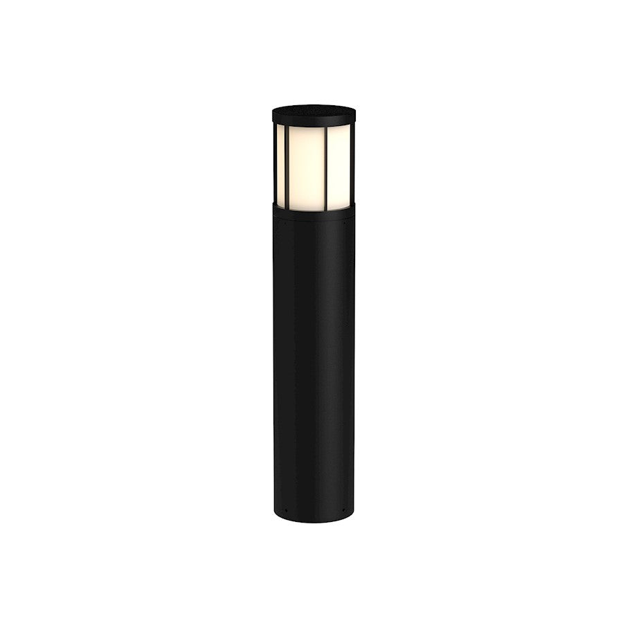 Kuzco Alden 31" LED Exterior Bollard, Black/Frosted PC - EB49031-BK-UNV