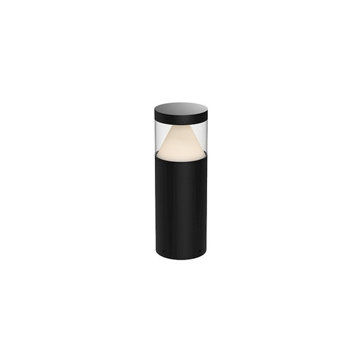 Kuzco Hanover 18" LED Out Bollard, BK/Frost PC In/Clear PC Out - EB49718-BK-UNV