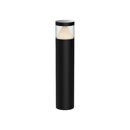 Kuzco Hanover 30" LED Out Bollard, BK/Frost PC In/Clear PC Out - EB49730-BK-UNV