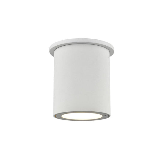 Kuzco Lamar LED Exterior Ceiling Mount, White/White PC Diffuser - EC19404-WH