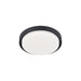 Kuzco Bailey LED Exterior Ceiling Mount, Black/Frosted PC Diffuser - EC44509-BK