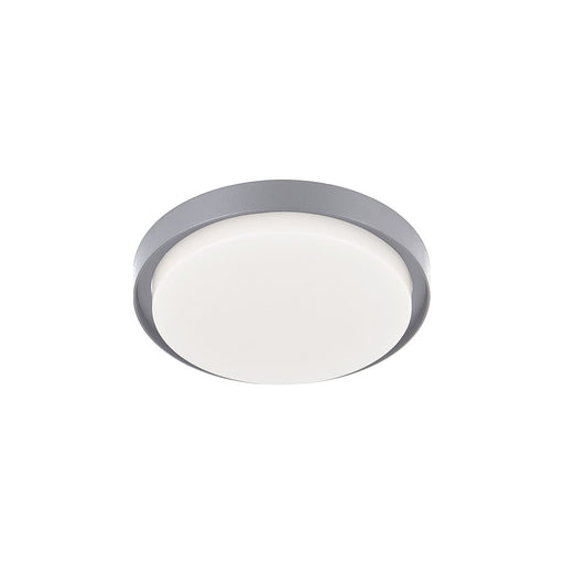Kuzco Bailey LED Exterior Ceiling Mount, Gray/Frosted PC Diffuser - EC44509-GY