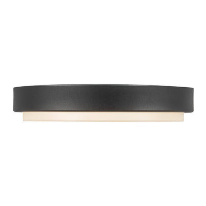 Kuzco Bailey 9" Black Dimmable LED Outdoor Ceiling Lt, Black