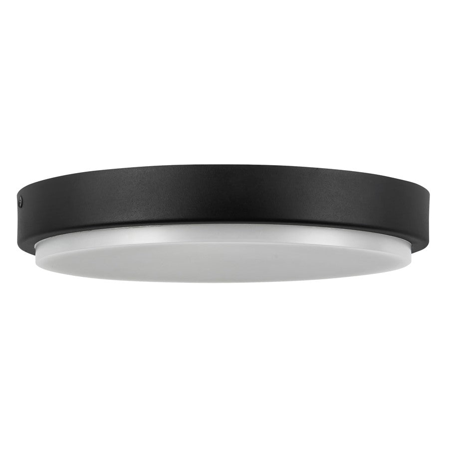 Kuzco Bailey 11" Black Dimmable LED Outdoor Ceiling Lt, Black
