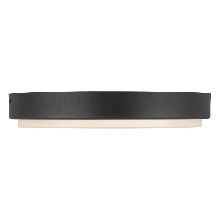 Kuzco Bailey 11" Black Dimmable LED Outdoor Ceiling Lt, Black