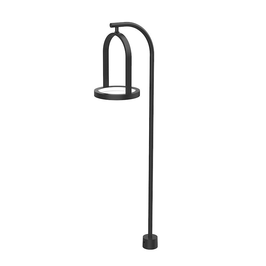 Kuzco Trek LED Exterior Low Voltage Landscape, Black/Frost Diffuser - EG17828-BK