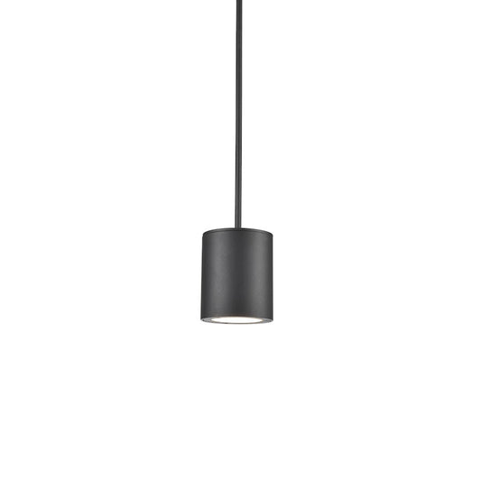 Kuzco Lamar LED Exterior Pendant, Black/White PC Diffuser - EP19404-BK