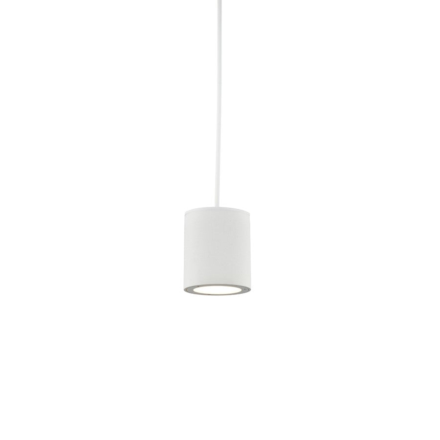 Kuzco Lamar LED Exterior Pendant, White/White PC Diffuser - EP19404-WH