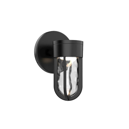 Kuzco Davy LED Exterior Wall Sconce, Black/Frosted PC Diffuser - EW17608-BK
