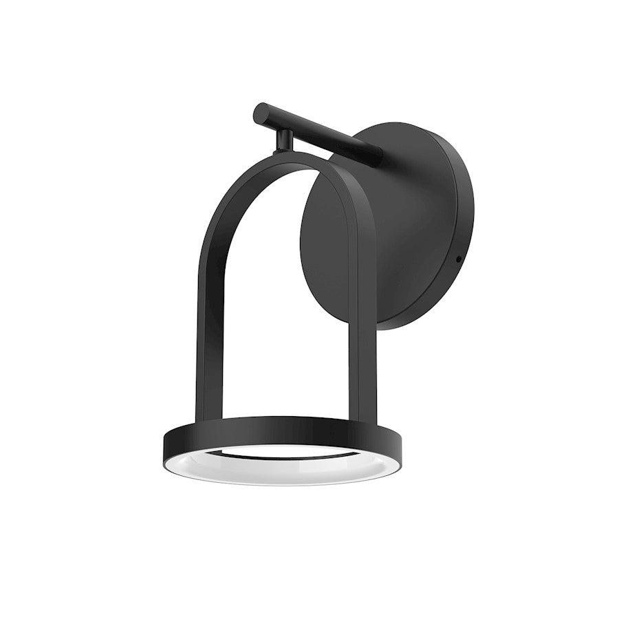 Kuzco Trek 5" LED Exterior Wall Sconce, Black/Frosted Diffuser - EW17805-BK