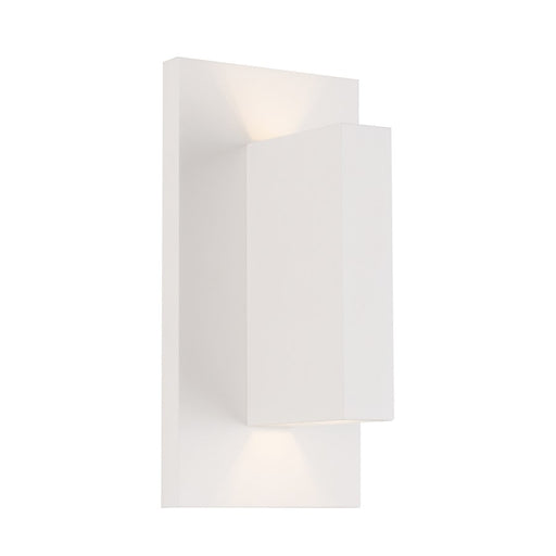 Kuzco Vista 9" LED Exterior Wall Sconce, White/Clear - EW22109-WH