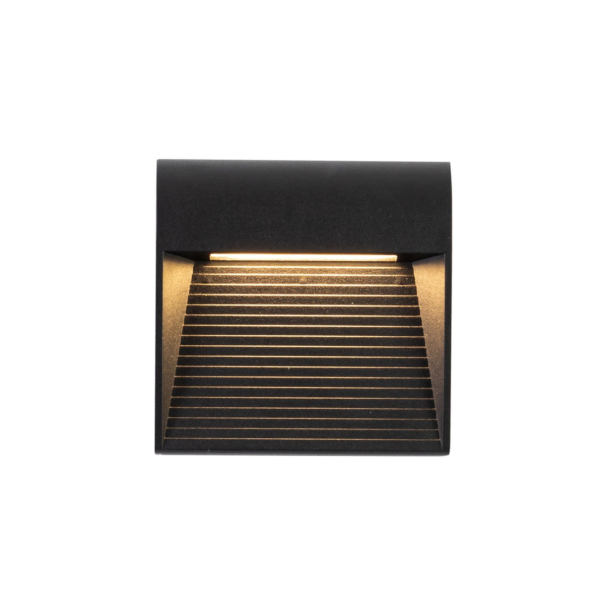 Kuzco Casa 5in 1-Light Outdoor Wall Sconce | Modern Black Aluminum and Clear Glass | Entryway & Covered Patio | Model EW27905-BK