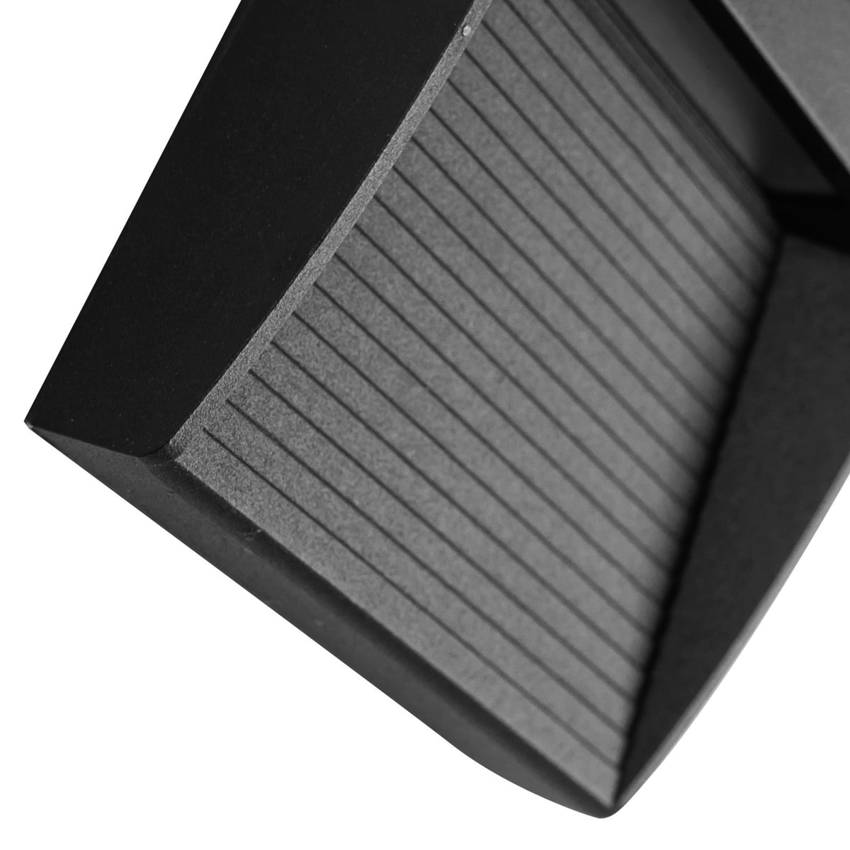 Kuzco Casa 5in 1-Light Outdoor Wall Sconce | Modern Black Aluminum and Clear Glass | Entryway & Covered Patio | Model EW27905-BK
