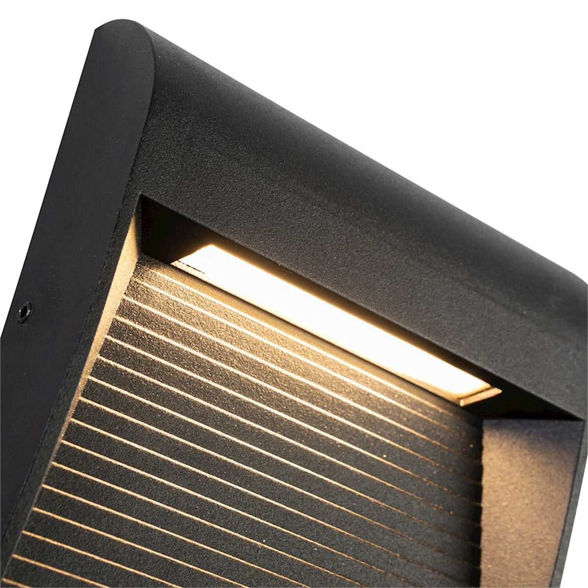Kuzco Casa 5in 1-Light Outdoor Wall Sconce | Modern Black Aluminum and Clear Glass | Entryway & Covered Patio | Model EW27905-BK