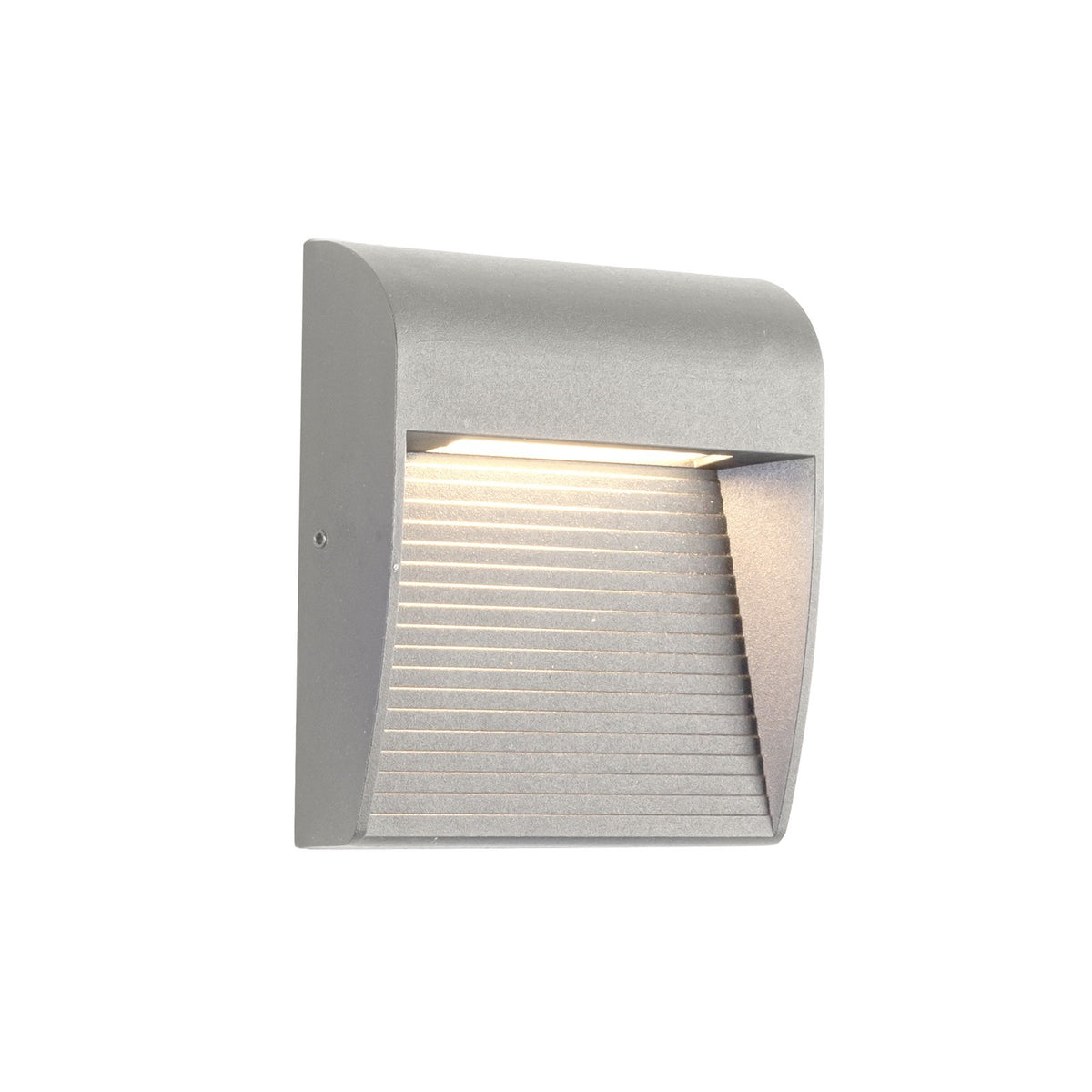 Kuzco Casa 5in 1-Light Exterior Wall Sconce | Modern Grey Aluminum and Clear Glass | Outdoor Entryway & Wet Location | Model EW27905-GY