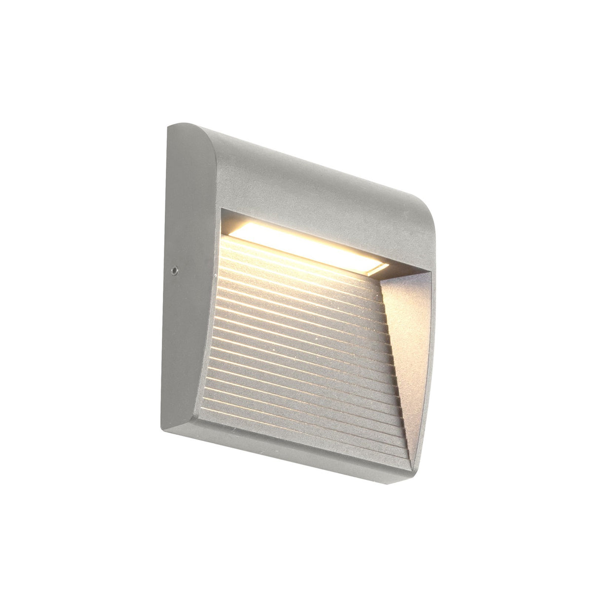 Kuzco Casa 5in 1-Light Exterior Wall Sconce | Modern Grey Aluminum and Clear Glass | Outdoor Entryway & Wet Location | Model EW27905-GY