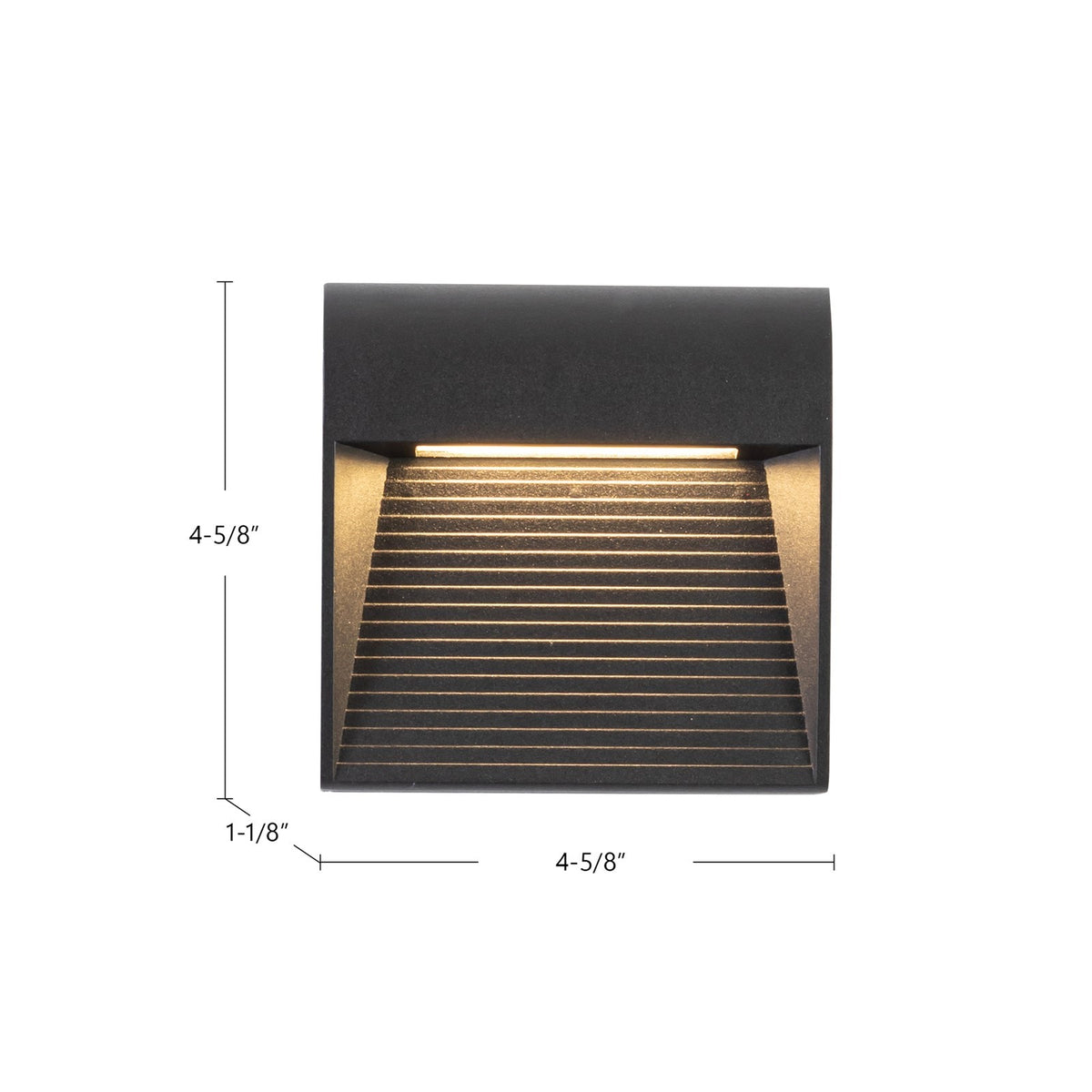 Kuzco Casa 5in 1-Light Exterior Wall Sconce | Modern Grey Aluminum and Clear Glass | Outdoor Entryway & Wet Location | Model EW27905-GY
