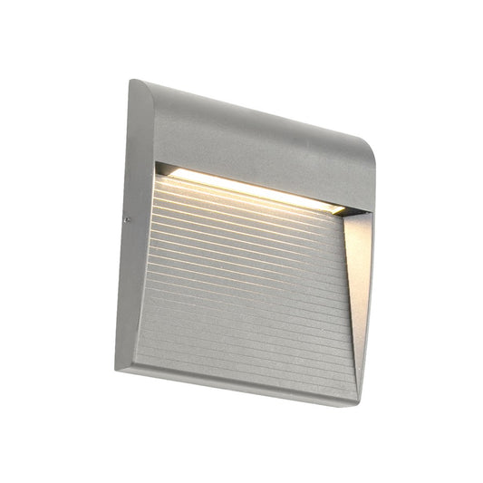 Kuzco Casa 7" LED Exterior Wall Sconce, Grey/Clear Glass - EW27907-GY