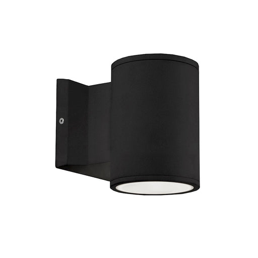 Kuzco Nordic 5" LED Exterior Sconce, Black/Clear/Aluminum Reflector - EW3105-BK