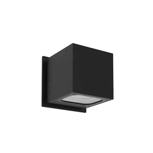 Kuzco Stato 4" LED 840L Out Sconce, Black/Clear/Alum Reflector - EW33104-BK-UNV