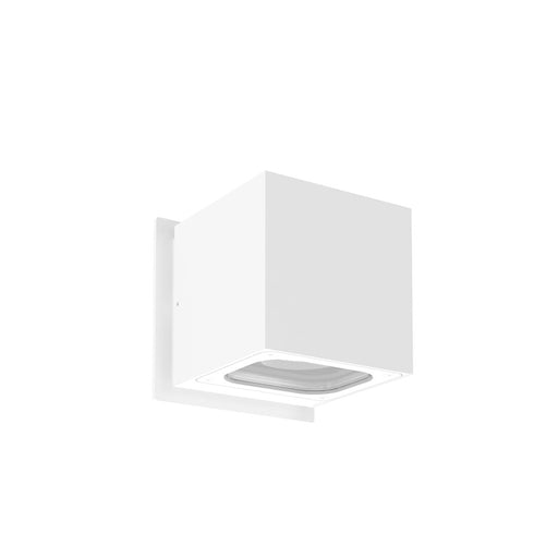 Kuzco Stato 4" LED 840L Out Sconce, White/Clear/Alum Reflector - EW33104-WH-UNV