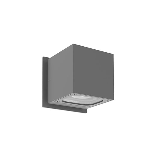Kuzco Stato 4" LED Sconce, Graphite/Clear/Aluminum Reflector - EW33204-GH-UNV