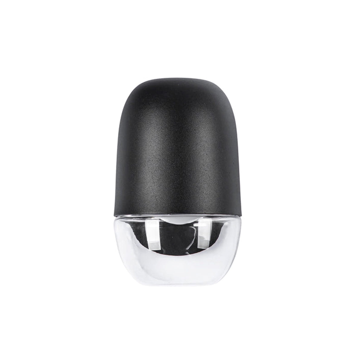 Kuzco Yara 4in LED Exterior Wall Sconce | Black Aluminum and Clear Glass | Covered Patio & Entryway | 4.62 x 4.62 x 7.38 in | Model EW38504-BK-CL