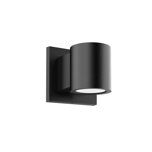 Kuzco Griffith 4" LED Exterior Wall, Textured Black/Clear - EW44204-BK-UNV