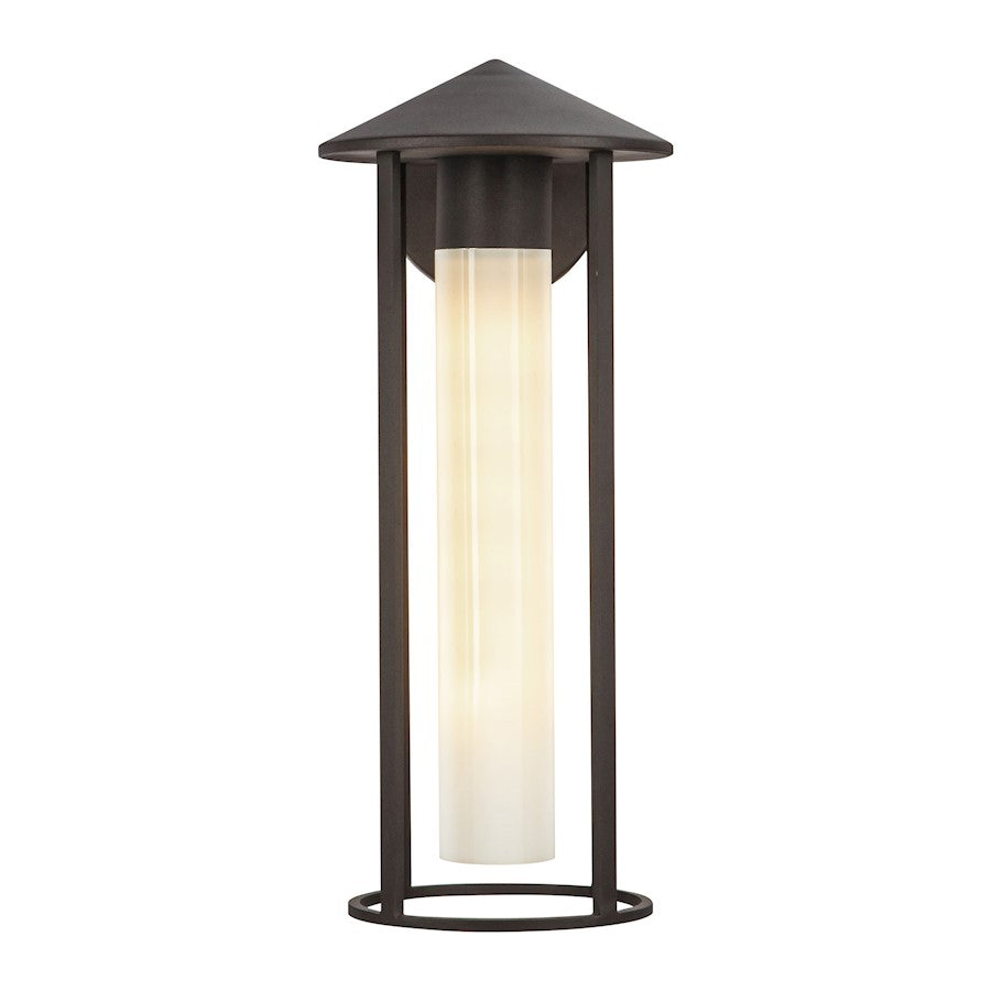 Alora Mood Tenko 1 Light 18" Exterior Wall, Bronze/Glossy Opal - EW526318BZGO