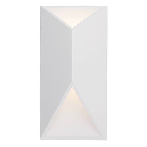 Kuzco Indio 12" LED Exterior Wall Sconce, White/Acrylic Diffuser - EW60312-WH