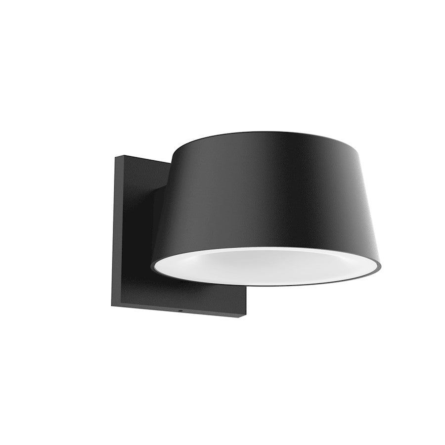 Kuzco Carson 6" LED Exterior Wall Sconce, Black/Clear PC - EW61806-BK-UNV