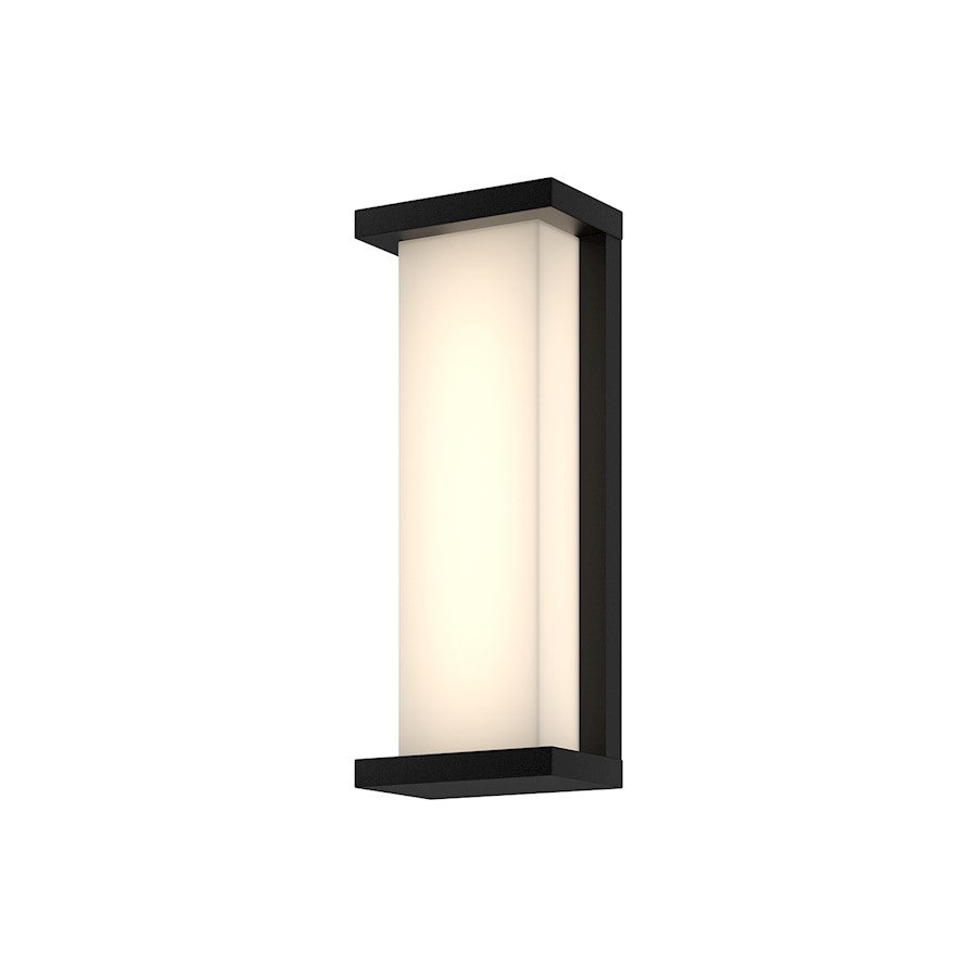 Kuzco Bravo 4" LED Exterior Wall Sconce, Black/Frosted PC - EW70714-BK