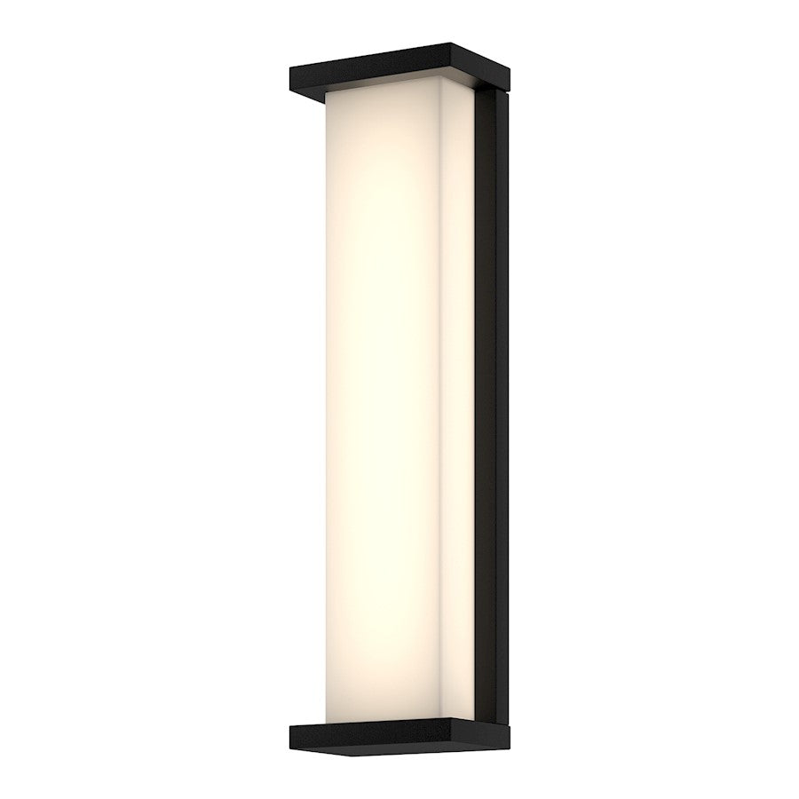 Kuzco Bravo 20" LED Exterior Wall Sconce, Black/Frosted PC - EW70720-BK