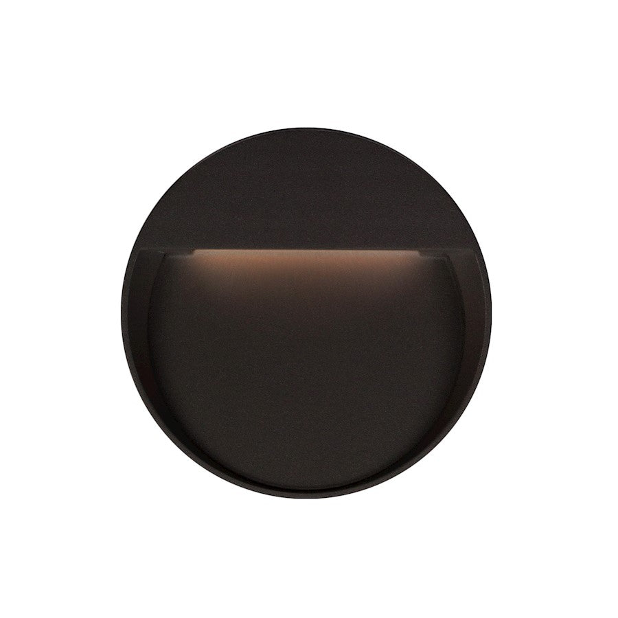 Kuzco Mesa LED Exterior 9" Wall/Step Lights, Black/Clear - EW71209-BK