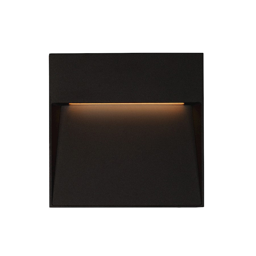 Kuzco Casa LED Exterior 7" Wall/Step Lights, Black/Clear - EW71309-BK