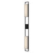Kuzco Aspen 60" LED Out Sconce, Black/Clear Out White Interior - EW72560-BK