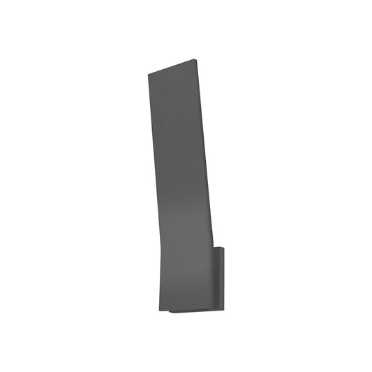 Kuzco Nevis 18" LED Exterior Wall Sconce, Graphite/Frosted - EW7918-GH