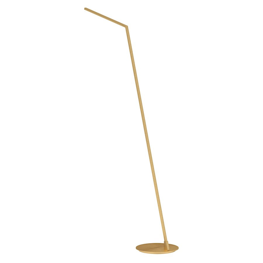 Kuzco Miter 58" LED Floor Lamp, Brushed Gold/White Acrylic Diffuser - FL25558-BG