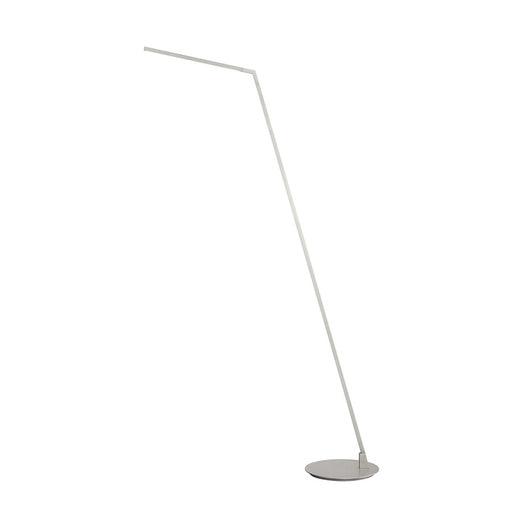 Kuzco Miter 58" LED Floor Lamp, Nickel/White Acrylic Diffuser - FL25558-BN