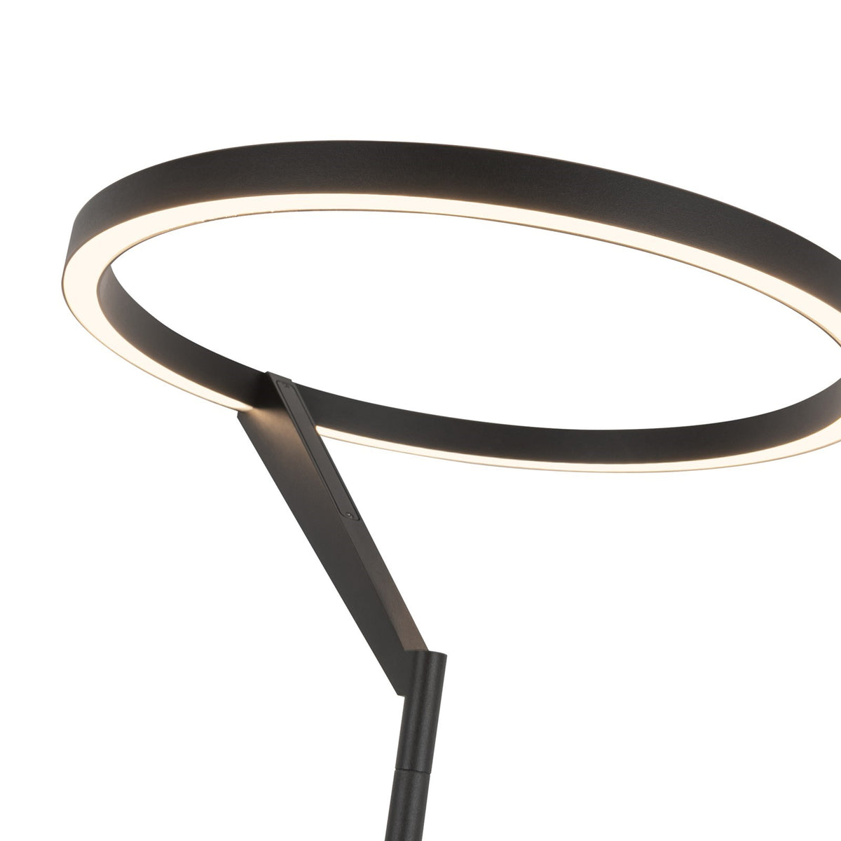 Kuzco Roda 66in Floor Lamp | Scandinavian Minimalist Black Aluminum and Steel with Frosted Acrylic Lens | Living Room & Bedroom | Model FL27766-BK