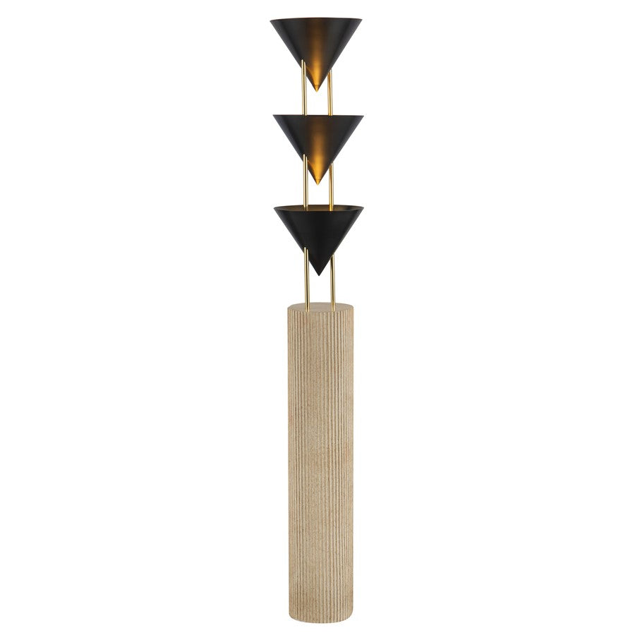 Kuzco Versus 67" Black Floor Lamp, Urban Bronze