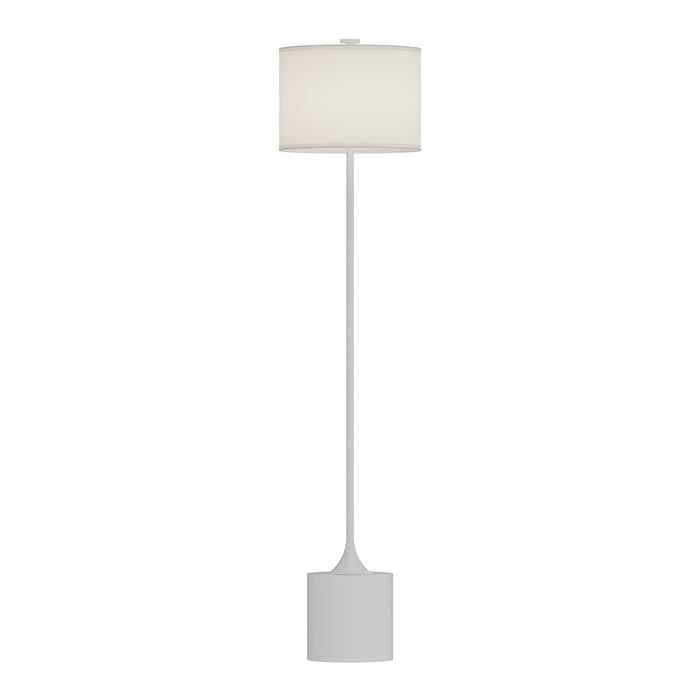 Alora Mood Issa 1Lt 61" Floor Lamp, White/Ivory Linen/Gold/Silver - FL418761WHIL