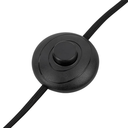 Kuzco Sloan 68" Black Floor Lamp, Matte Black/White Linen