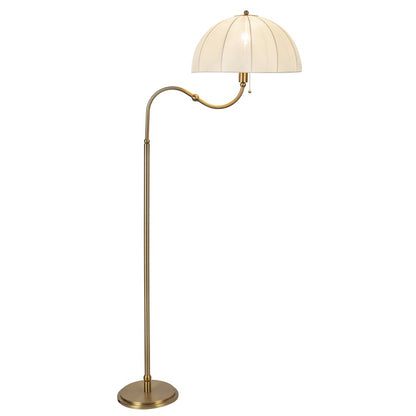 Kuzco Crosby 68" Socket Floor Lamp, Brushed Gold/Spandex Shade - FL661068BG