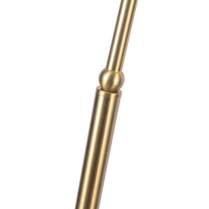 Kuzco Crosby 68" Socket Floor Lamp, Brushed Gold/Spandex Shade