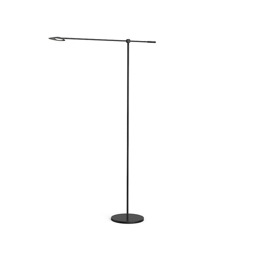 Kuzco Rotaire LED Floor Lamp, Black/Frosted Acrylic Diffuser - FL90155-BK