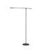 Kuzco Rotaire LED Floor Lamp, Black/Frosted Acrylic Diffuser - FL90155-BK