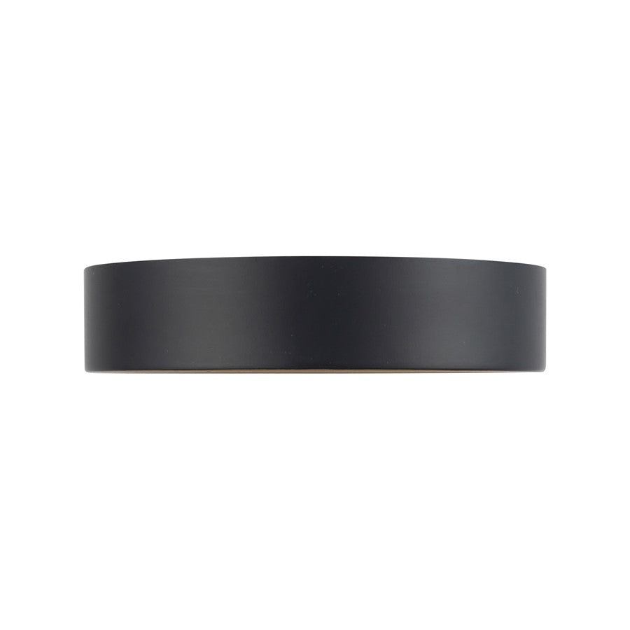 Kuzco Nix 5" Black Dimmable LED Flush Mount, Black/Gold
