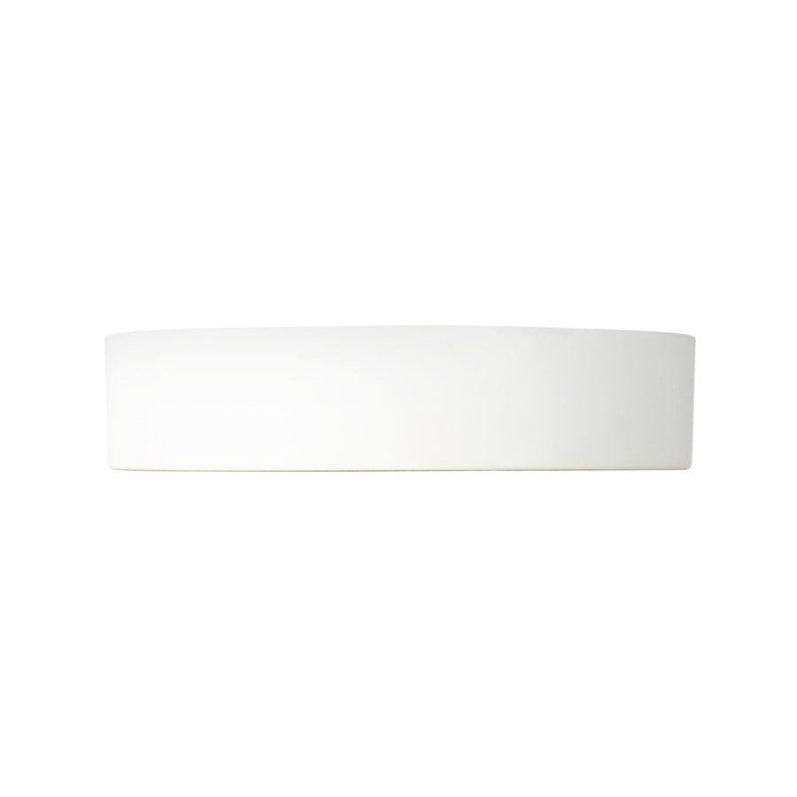 Kuzco Nix 5" Wht Dimmable LED Flush Mount, White/Gold
